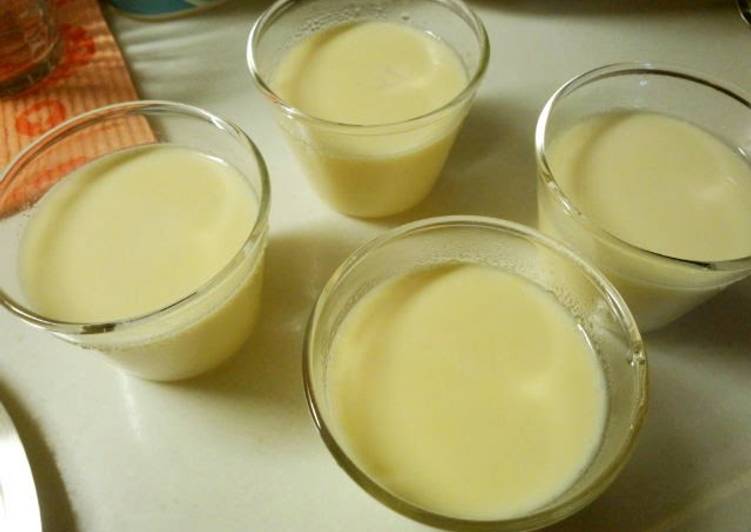 Easy Pudding with Hot Milk