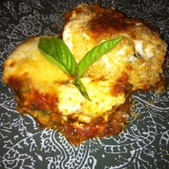 A picture of Fresh Eggplant Parmesan.