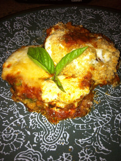 A picture of Fresh Eggplant Parmesan.