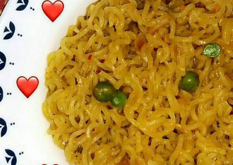 Steps to Prepare Any-night-of-the-week Peas maggi