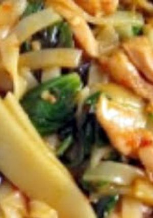 A picture of fire noodles.