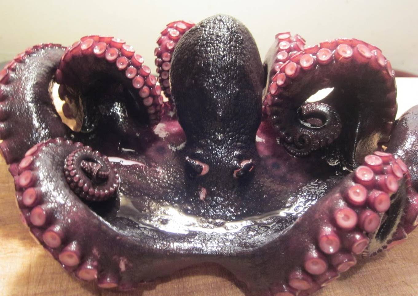 How to Boil a Whole Raw Octopus!