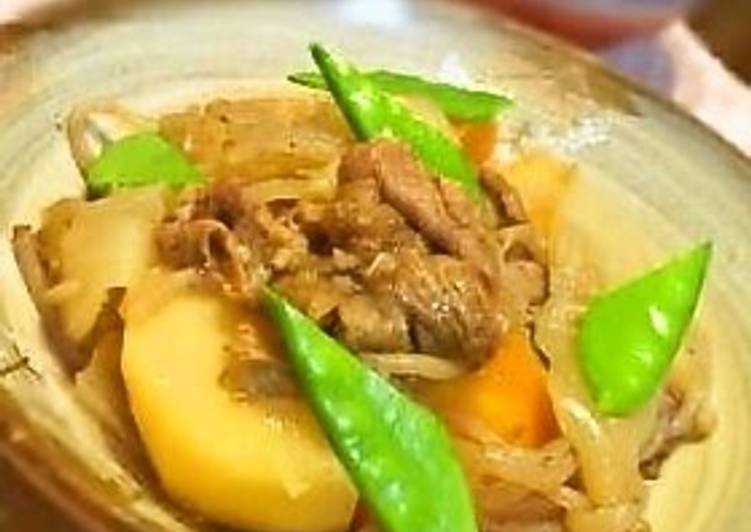 Recipe of Super Quick Homemade My Family&#39;s Favorite Nikujaga (Japanese Meat &amp; Potatoes)