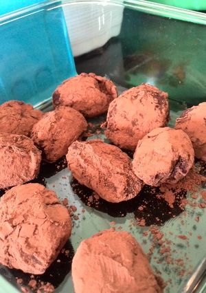 A picture of Super easy truffes au chocolat.