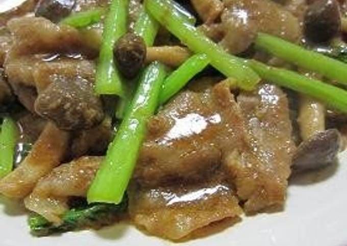 Pork and Sesame Oyster Sauce Stir-fry