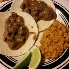 A picture of Slow Cooked Carne Guisada.