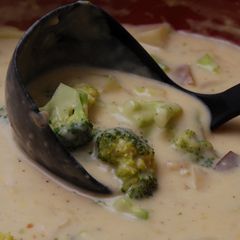 A picture of Broccoli Cheddar Soup.