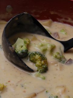 A picture of Broccoli Cheddar Soup.