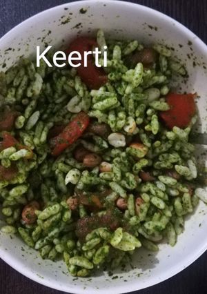 हरे भरे मुरमुरे (hare bhare murmure recipe in Hindi) रेसिपी मुख्य फोटो
