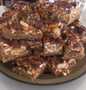 Recipe Salty Carmel Peanut &amp; Pretzel Bars the So Delicious Makes you drool