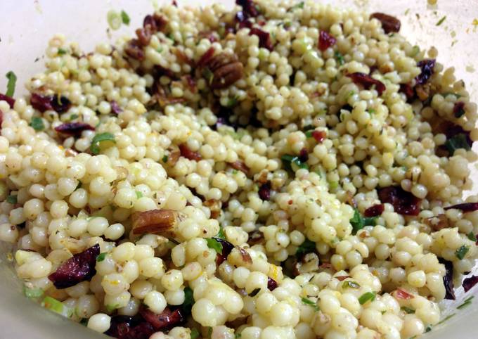 Israeli Couscous Salad With Cranberries And Pecans