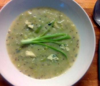 The New Way Serving Recipe Sigs Leek and Blue Cheese soup Home Style