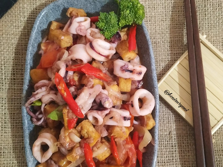 Cara Mudah Menyiapkan Resep 141. Cumi Saus Tiram yang Bikin Ngiler Anti Ribet, Menggugah Selera