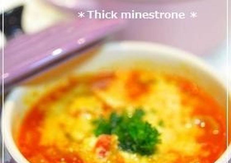 Steps to Prepare Super Quick Homemade Rich and Thick Minestrone