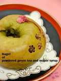 Matcha Green Tea and Maple Syrup Bagels