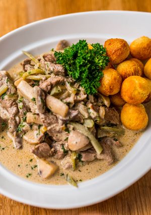 Stroganoff bélszín recept fotója