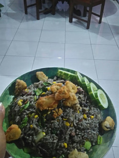 Foto resep Nasi Goreng Item Cumi