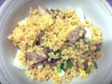Couscous with chicken and egg
