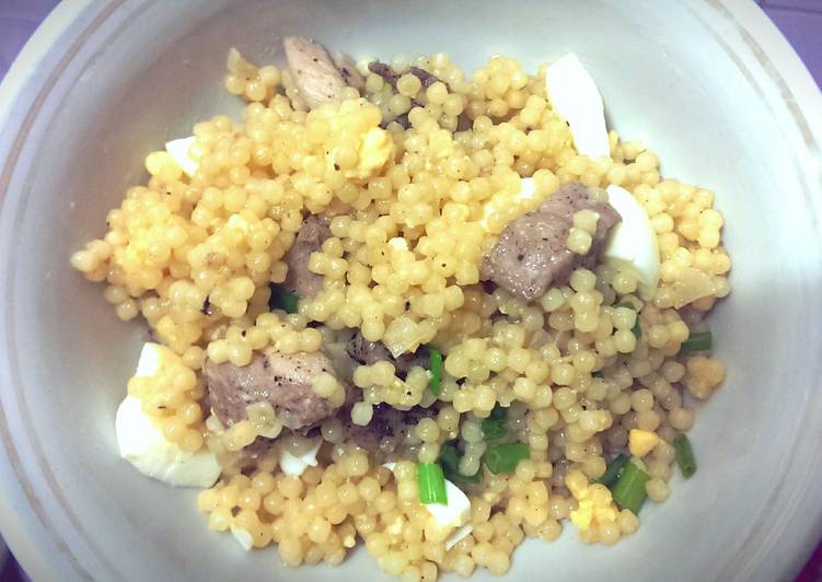 Recipe of Super Quick Homemade Couscous with chicken and egg
