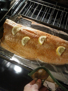 A picture of Lemon Baked Salmon.