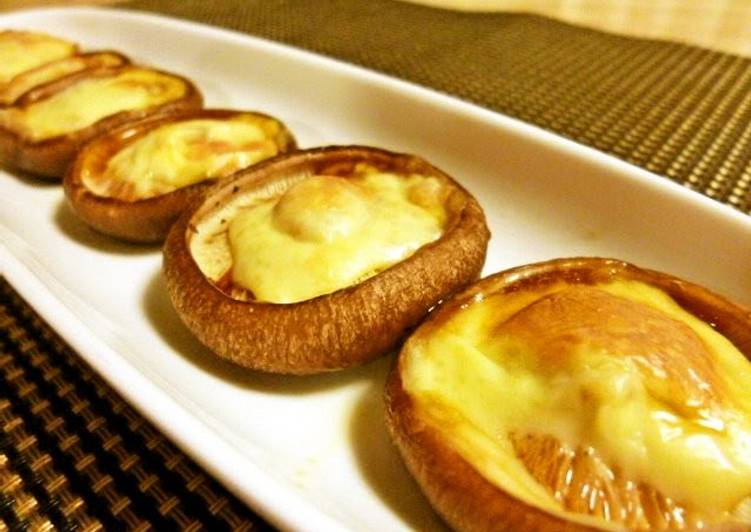 Recipe of Any-night-of-the-week Shiitake Mushrooms with Melted Cheese