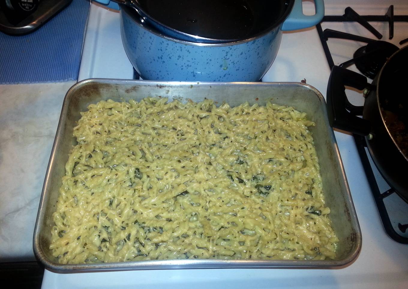 Pesto Alfredo Mac & Cheese (food network magazine recipe)