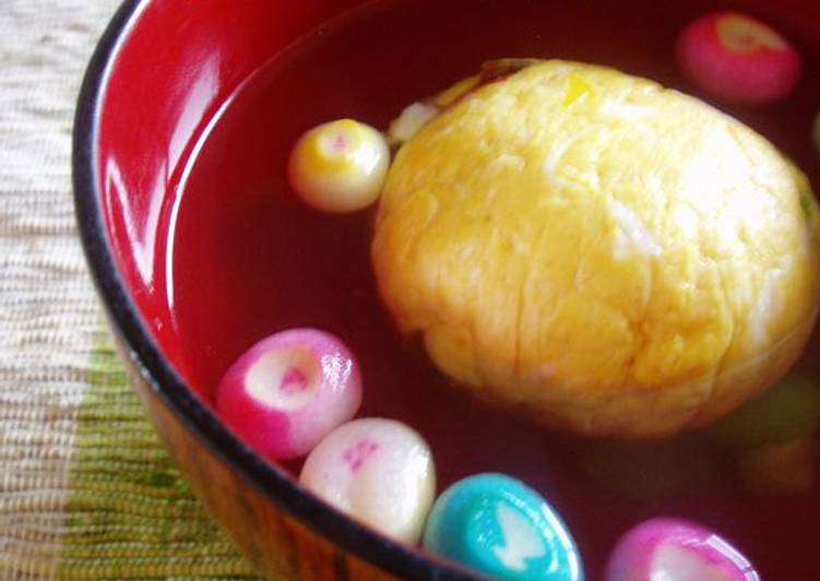 Steps to Make Speedy Osuimono - Clear Soup For Girl&#39;s Day Festival