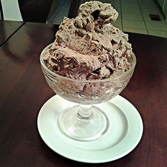 A picture of Chocolate Whipped Cream For Frosting, Topping and Dipping.