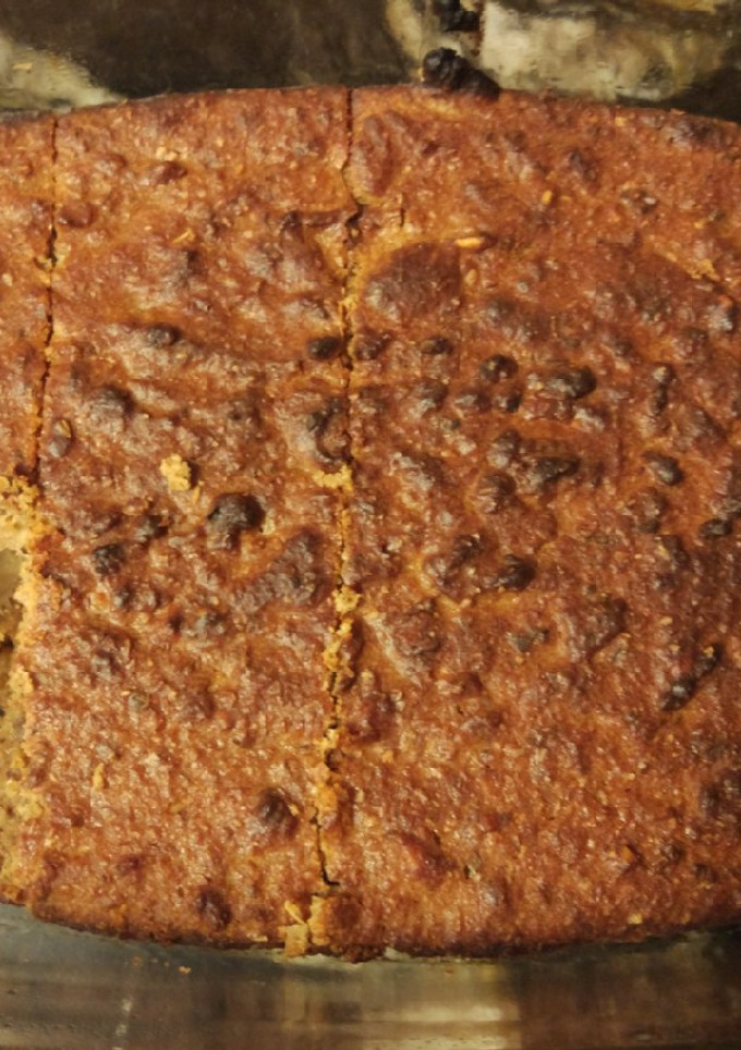 Una foto de Bizcocho de nueces y pera
