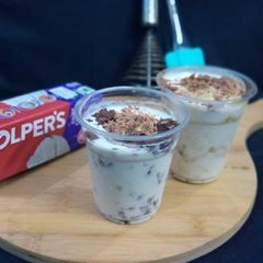 A picture of Caramel Cream Brownie Trifle.