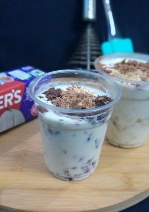 A picture of Caramel Cream Brownie Trifle.