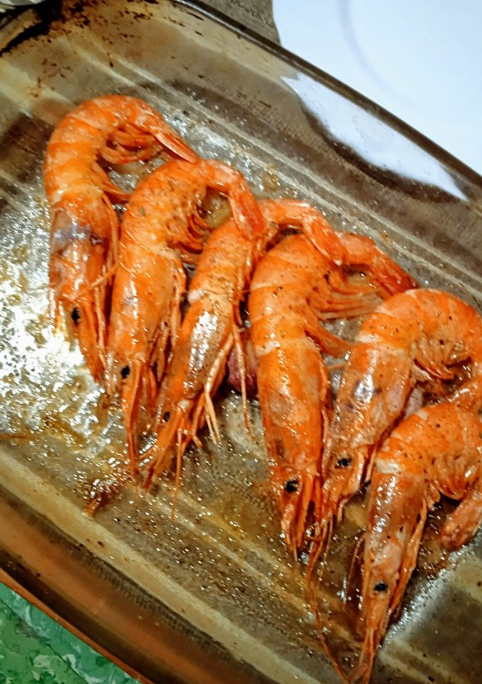 Una foto de Langostinos al horno