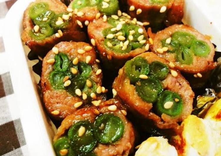 Beef-Wrapped Green Beans for Bento