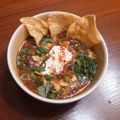 A picture of Chicken Tortilla Soup.