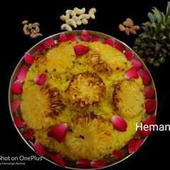 A picture of Pineapple ka zarda.