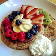 A picture of Easy Cinnamon Pancakes!.