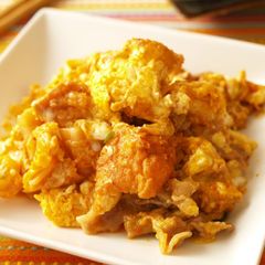 A picture of Stamina-Boosting Champuru with Kimchi and Atsuage.