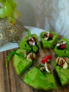 عکسی از دستور کیک اسفناج😍
