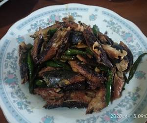 Resep mudah Oseng tongkol lombok ijo Yummy Mantul