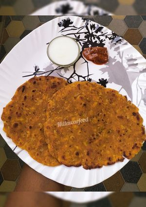 A picture of Jau Ki Achaari Roti – Pickled Barley Flatbread.