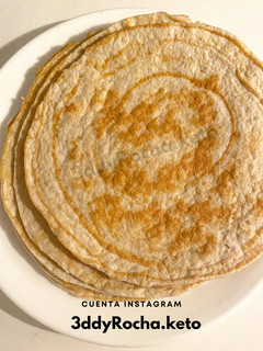 Una foto de Tortillas de proteína keto