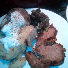 hubby's tri tip. ( Dutch oven style) A picture of hubby's tri tip. ( Dutch oven style).