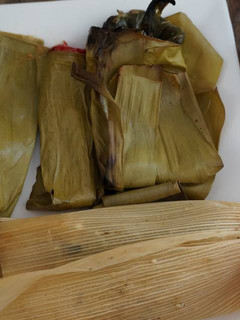 Una foto de Tamal de chile relleno San Diego