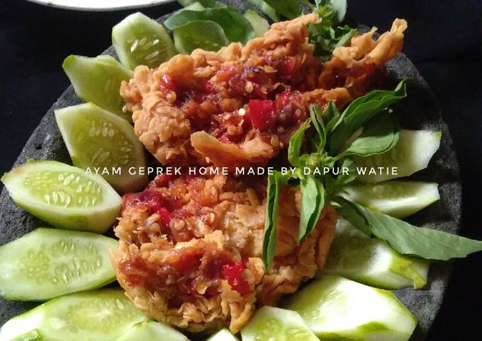 Ayam geprek home made