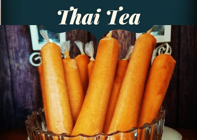 Siap Saji Es Mambo Thai Tea Nikmat Lezat