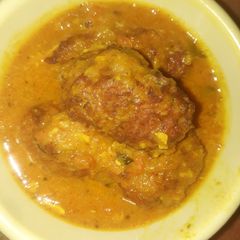 Malai lauki koftas A picture of Malai lauki koftas.