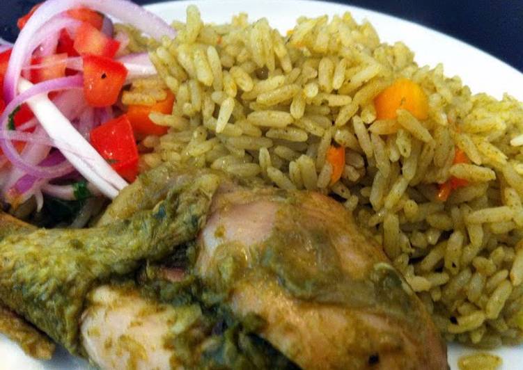 Recipe of Award-winning Arroz con Pollo (Peruvian style)