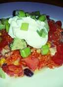 Nacho cheese Dorito casserole