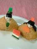 Hina Dolls Made with Inari Sushi