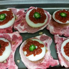 A picture of Sweet Onion Baked Chops.